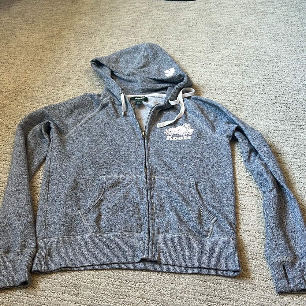 Roots womens zip up hoodie M